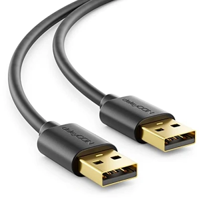 Abbildung von deleyCON 1m USB 2.0 Datenkabel A Stecker zu Kabel