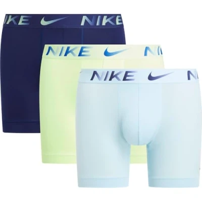 Abbildung von Nike Underwear Essential Brief 3 PACK Panties, Herren, Größe: Small, Dark blue/neon yellow/light blue
