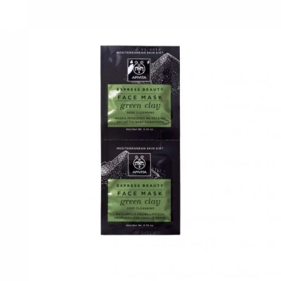 Abbildung von Apivita Maske Face Care s &amp; Scrubs with Green Clay 16 ml