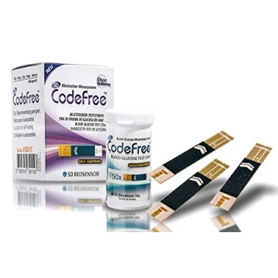 Abbildung von SD CodeFree Blutzuckerteststreifen 150 Stück, Sparpackung zur Diabetes Messung bei Blutzucker (Zucker Krankheit)