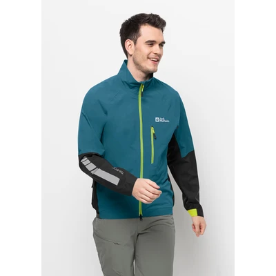 Abbildung von Jack Wolfskin Morobbia L Regenjacke / wasserabweisende Jacke, Herren, Größe: Small, Blue daze