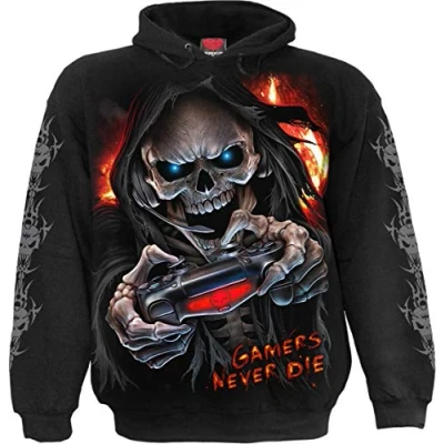 Abbildung von Spiral Respawn Kinder Hoodie Schwarz XXL