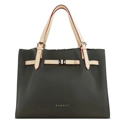 Abbildung von bugatti Ella Schultertasche für Damen, Frauen Tasche groß, Damenhandtasche, olive