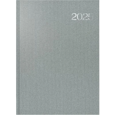 Abbildung von rido/idé Buchkalender Modell Conform (2025), 1 Seite = Tag, A4, 384 Seiten, Kunststoff Einband Visicron metallic, silberfarben