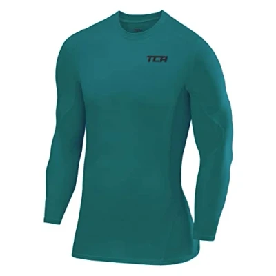 Abbildung von TCA Jungen SuperThermal Kompressions Shirt, Langarm Thermo Shirt mit Stehkragen Dunkelgrau, 6 8 Jahre