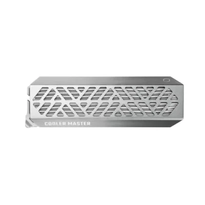 Abbildung von Cooler Master ORACLE AIR NVME M.2 SSD Gehäuse, großer Kühlkörper, zweischichtiges Aluminiumgehäuse bis zu 1000 MB/s, werkzeuglos, MOLLE kompatibel, USB 3.2 Gen 2 Typ C, für mehrere Plattformen, 130g