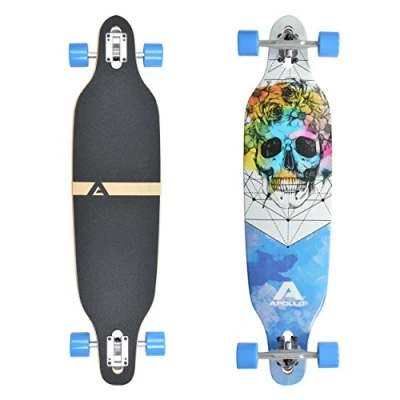 Abbildung von Twin Tip DT Longboard 38&quot; aus mehrlagigem Holz für idealen Flex &amp; Stabilität