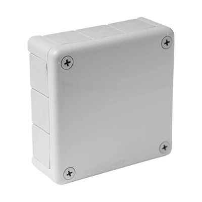 Abbildung von Kabelbox Abzweigkasten Aufputz Feuchtraum IP55 Verbindungsdose Gummi Abzweigdose grau 118x118x46 mm