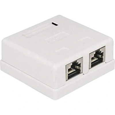 Abbildung von Delock Netzwerk Dose 2xRJ45 LSA werkzeugfrei Cat.6