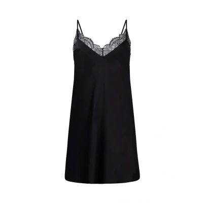 Abbildung von Hunkemöller SLIP Nachthemd, Damen, Größe: XSxXS, Black