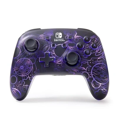 Abbildung von Verbesserter kabelloser Controller von PowerA für Nintendo Switch mit Lumectra Galaktischer Wirbel