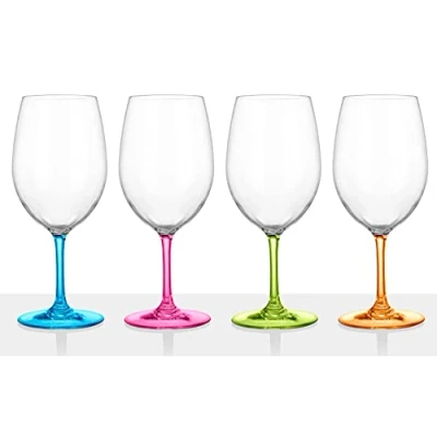 Abbildung von BRUNNER 0830184C.C1P Elegante Becher Multicolor bruchfest Set 4 Stück, Wineglass Glamour, 60 Cl