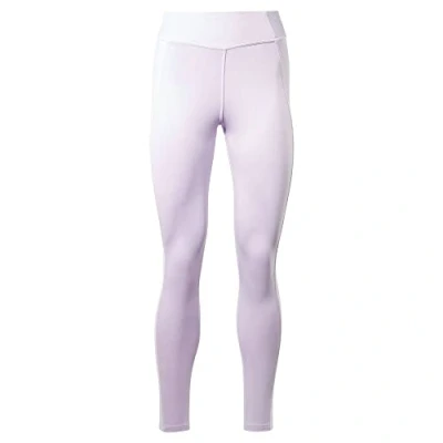 Abbildung von Reebok Damen High Rise Rib Yoga Hose, Purple Oasis, XS