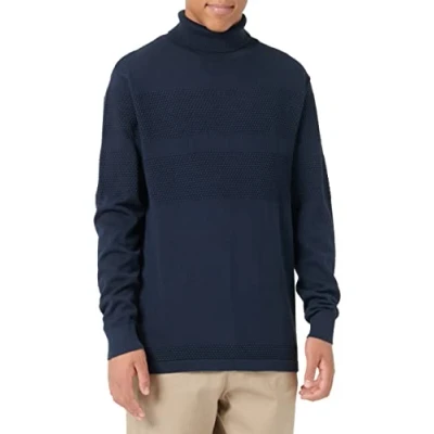 Abbildung von SELECTED HOMME Herren Slhmaine Knit Roll Neck W Noos Pullover, Dark Sapphire, M EU