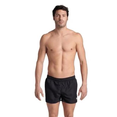 Abbildung von Arena Fundamentals X Short Herren Badeshorts für Strand und Pool, Badehose aus weichem, recyceltem, schnell trocknendem Material, Shorts mit Innenslip Netzstoff