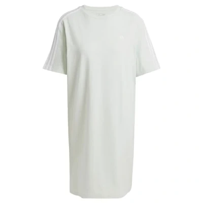 Abbildung von adidas Sportswear Essentials 3 Stripes Single Boyfriend TEE Dress Jerseykleid, Damen, Größe: XS, Linen green