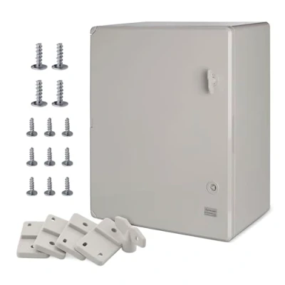Abbildung von BOXEXPERT ABS Kunststoff Gehäuse, IP65, Wandschrank, Industriegehäuse, Leergehäuse, 500x400x240mm, grau, Gehäuse der Serie Fleet