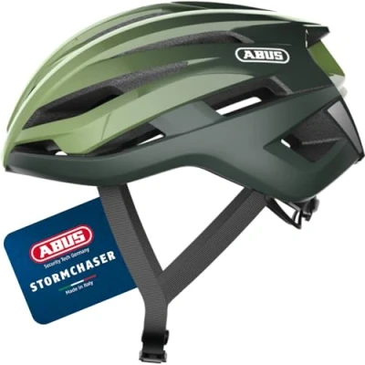 Abbildung von ABUS Rennradhelm StormChaser Leichter und komfortabler Fahrradhelm für professionellen Radsport Damen Herren Opal Grün, Größe L