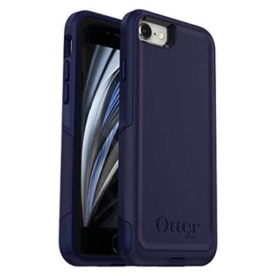 Abbildung von OtterBox Commuter Series Schutzhülle für iPhone SE (3. und 2. Generation) 8/7, Einzelhandelsverpackung, Indigo Way, Maritime Blue/Admiralblau