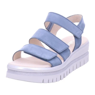 Abbildung von Gabor Damen Plateausandalen, Frauen Sandalen,Dicke Sohle,bequem,Sommerschuhe,Freizeitschuhe,offene Schuhe,Strandschuhe,Jeans,39 EU / 6 UK