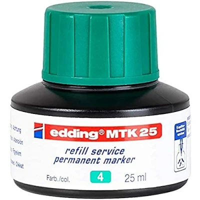 Abbildung von edding MTK 25 Nachfülltinte rot ml mit Kapillarsystem, ideal zum sauberen und unkomplizierten Nachfüllen von fast allen Permanentmarkern