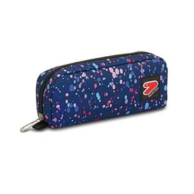 Abbildung von SEVEN Federmäppchen, Mäppchen, Federtasche für Schreibwaren, Mädchen&amp;Jungen, Schule und Gymnasium, Teenager, blau/pink, KEYS