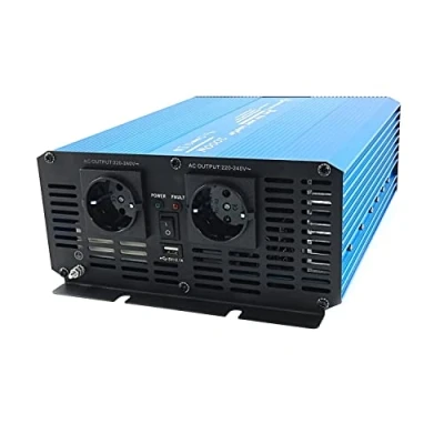 Abbildung von solartronics Spannungswandler TS2000 24V 2000/4000 Watt Reiner Sinus blau Solar Inverter Wechselrichter Umrichter USB AC Steckdose