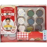 Abbildung von Melissa &amp; Doug Wooden Cookie Set , Pretend Play Food Toy for Kids 3+ Gift Boy or Girl, Merhfarbig