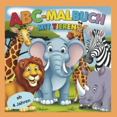 Abbildung von ABC Malbuch mit Tieren Spielerisch Buchstaben lernen und Tiere entdecken
