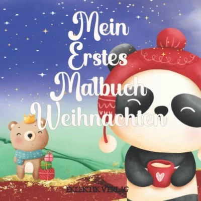 Abbildung von Mein Erstes Malbuch Weihnachten ab 1 Jahr Kritzeln mit Fingerfarben oder Stiften