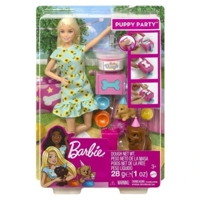 Abbildung von Mattel® Puppen Accessoires Set Mattel GXV75 Barbie Spielset mit Puppe und Knete, Hündchenparty