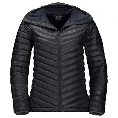 Abbildung von Jack Wolfskin Damen ATMOSPHERE JKT W winddichte Daunenjacke, black, XS