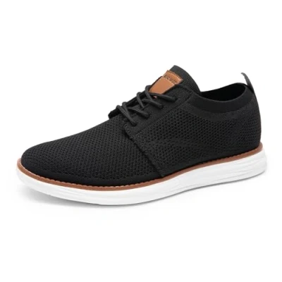 Abbildung von Bruno Marc Herren Sneaker Mesh Sneakers Oxfords Leichte Schuhe Atmungsaktives Obermaterial Memory Foam Insole Außensohle,Size 44,Schwarz,GRAND 01