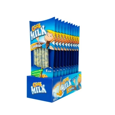 Abbildung von Cool Milk ÖKO kompostierbare Trinkhalme, Cookie, 300 gramm, 50 Trinkhalme (10 x 5er Pack)