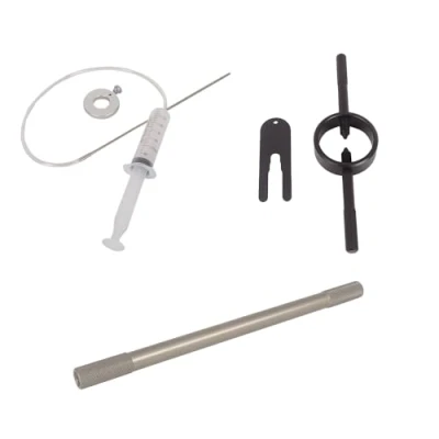 Abbildung von Oldbones Motorrad Gabelfederspanner Werkzeug &amp; Gabel Ölstand Dämpfer Stange Entlüftungswerkzeug Set, Universal Service Tool Kit 10,5/12,5/16mm
