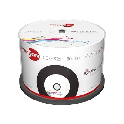 Abbildung von PRIMEON CD Rohling R, Cakebox, 50 Disc, 50er Spindel