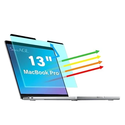 Abbildung von SenseAGE Magnetischer für MacBook Anti Blaulicht Displayschutz, Blendschutzfilter und Kratzen, Augenpflege, kompatibel mit Pro 13 Zoll (2016 2022 M1 M2) / Air (2018 2020 M1)