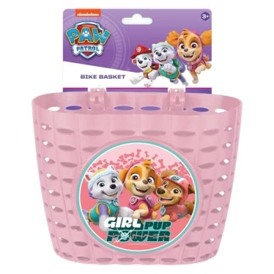 Abbildung von Seven Polska Fahrradkorb Kinder Lenkerkorb &quot;Paw Patrol Girls&quot;, pink, für Puppe &amp; Co