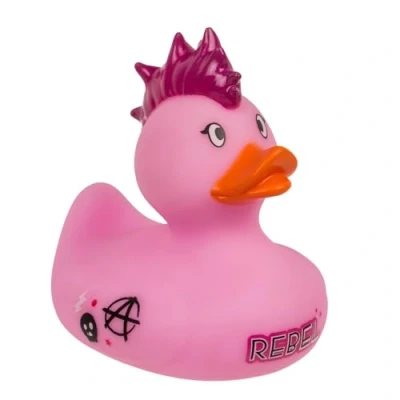 Abbildung von Punk Badeente mit Irokesenschnitt