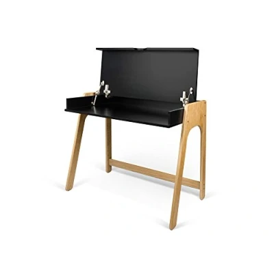 Abbildung von TemaHome, Aura Schreibtisch, 94x53x76 cm, Eiche/Schwarz