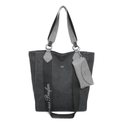 Abbildung von Fritzi aus Preußen IZZY02 Canvas Shopping Bag, Damen, Größe: One Size, Black