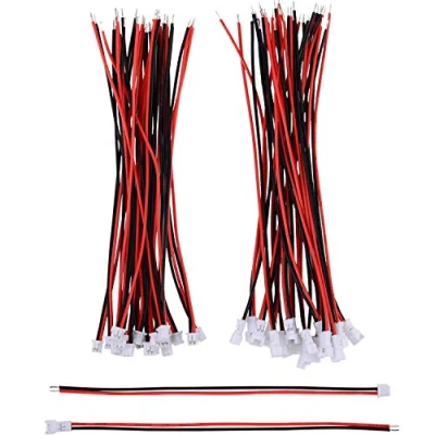 Abbildung von 20 Paare 1,25 mm JST 2 Pin Mikro Elektronik Männlichen und Weiblichen Steckverbinder Stecker mit 10 cm Draht Kabel