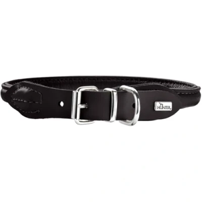 Abbildung von HUNTER Halsband Round &amp; Soft Elk S M (45), schwarz 45