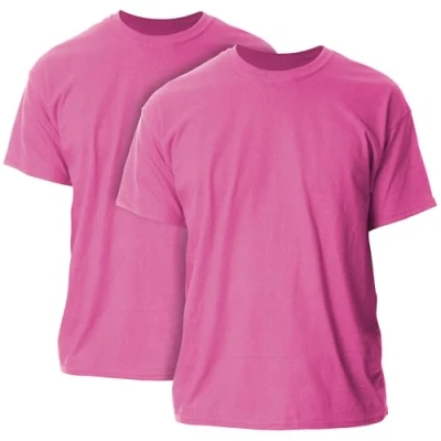 Abbildung von Gildan Unisex Erwachsene Ultra Cotton, Style G2000, Multipack T Shirt, Heliconia (2er Pack), M