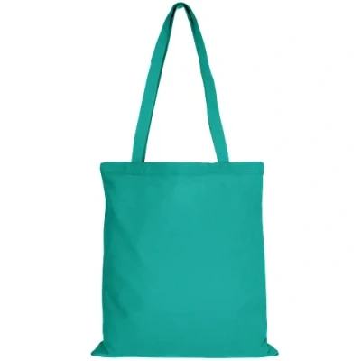 Abbildung von TEXXILLA 10er 25er 100er Pack Baumwolltasche 28 Farben mit Zwei Langen Henkeln 38x42cm Jutebeutel Einkaufstasche unbedruckt, Farbe:smaragd, Größe:10 Stück
