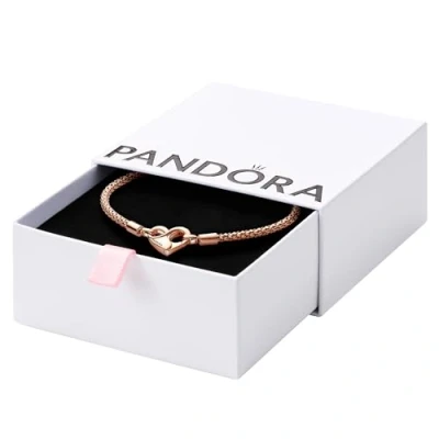 Abbildung von Pandora Studded Chain Armband, Damen, Größe: 19, Rose gold plated