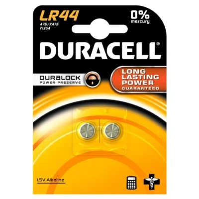 Abbildung von Duracell LR44 Alkaline Batterien, 1,5 V, 2 Stück