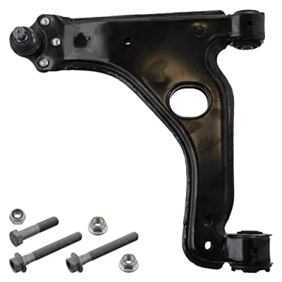 Abbildung von FEBI BILSTEIN 38273 Querlenker mit Anbaumaterial Trag /Führungsgelenk, Lager Vorderachse links, unten Stahlblech OPEL: Vectra B CC