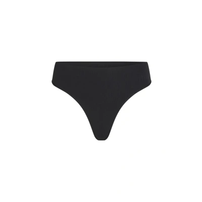 Abbildung von Hunkemöller Hoch ausgeschnittener String Dianne Schwarz