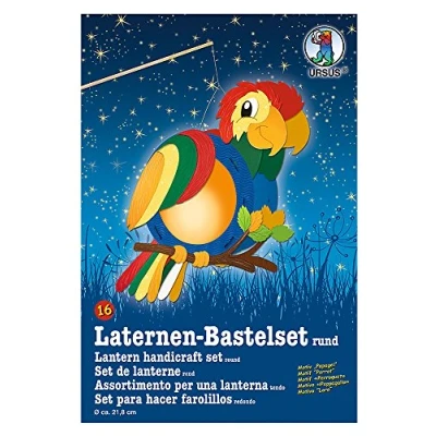 Abbildung von URSUS Papierlaterne Laternen Bastelset 16 Papagei